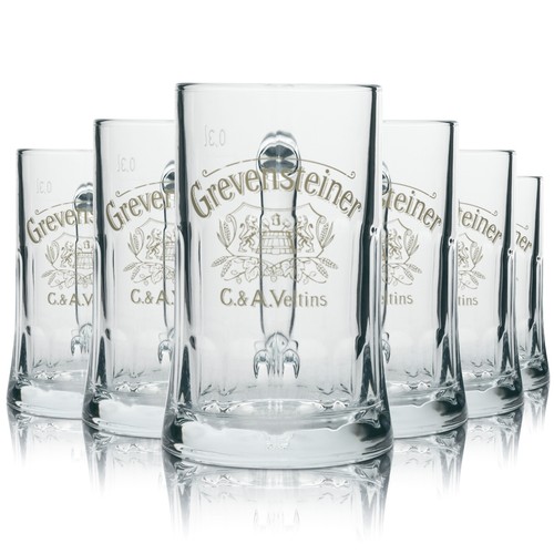 Grevensteiner bier glas - 6x,