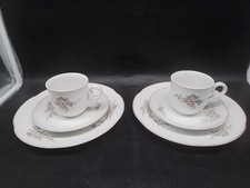 2 Kaffeegedecke Rosette