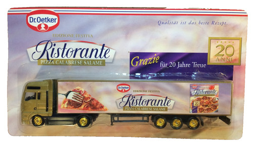 Werbetruck lkw man oetker - werbetruck,
