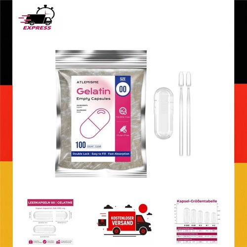 Leere gelatinekapseln größe - leere,