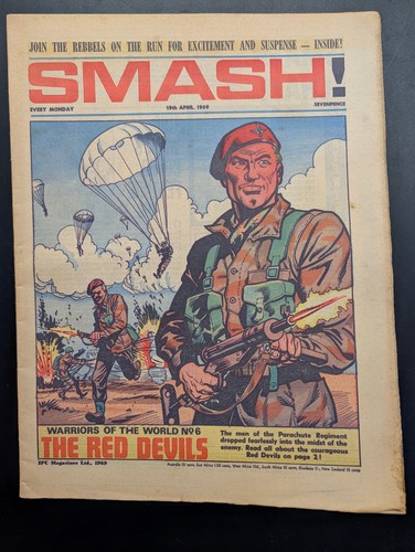 Smash comic 19th april 1969 - comic,