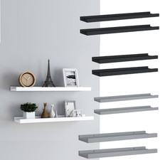 2x Schweberegal Holz Wandregal