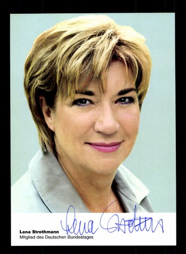 Lena strothmann autogrammkarte - strothmann,