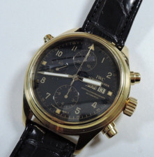 IWC 3713 18K 750 Gold Doppelchronograph Automatic Box Papiere 42mm