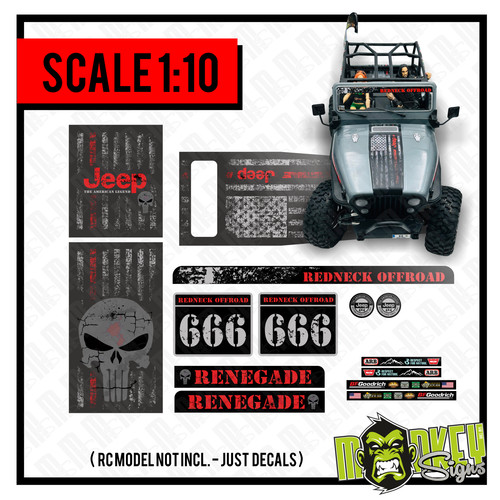 Car aufkleber set - set, jeep