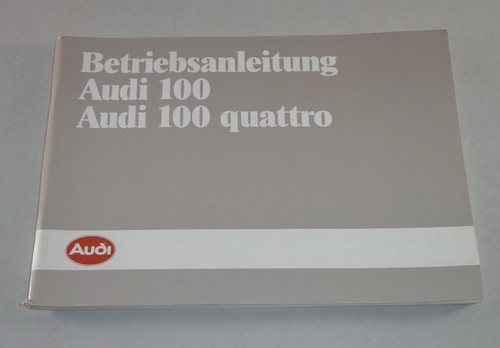 Betriebsanleitung audi 100 - betriebsanleitung,