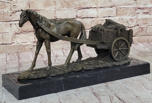 Pferd messingskulptur wild - pferd,