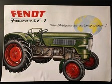 Original Fendt Favorit 1 Prospekt Broschüre Schlepper Traktor 50er Jahre