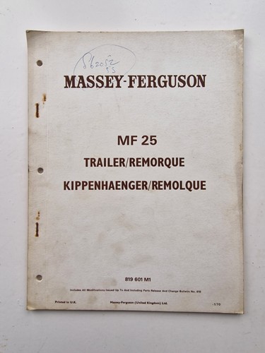 Massey ferguson mf25 anhänger - massey,