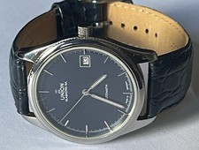 Union Glashütte Diplomat 26-11 blaues Zifferblatt 