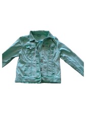 Street One Jeansjacke Damen Türkis Gr. 36/S Langarm Baumwolle Casual