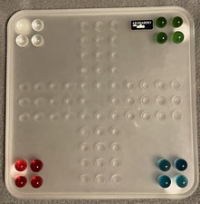 Mensch Ärgere Dich Nicht Spiel aus Glas - Gesellschaftsspiel