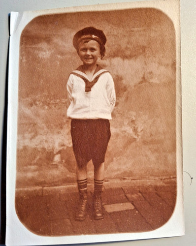 Foto vintage kleiner junge mit - kleiner,