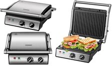 Paninigrill 180° Kontaktgrill Elektrischer Grill Sandwich Toaster Panini Maker 