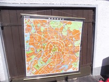 alte Rollkarte Schulwandtafel