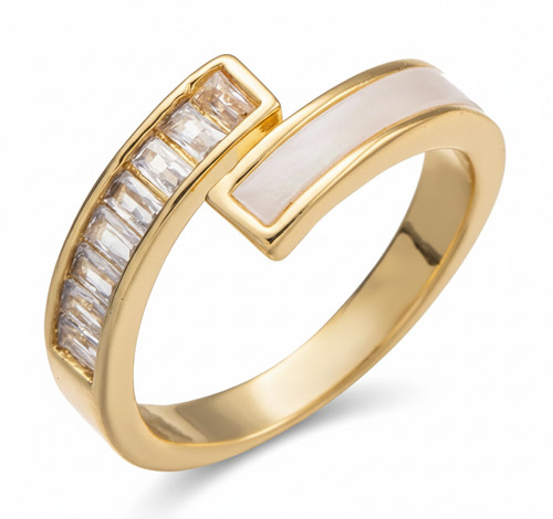 Goldfarbener offener ring mit - offener,