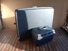 VISA DELSEY Hartschalen Koffer / Trolley + Beayty Case mit 2 Rollen & Schloss !