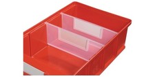 LA-KA-PE Trennwand für Regalkasten B. 152 mm PP transparent