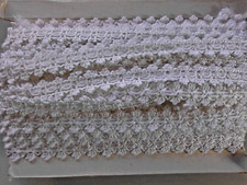 Borte Spitze weiß Blüten Vintage Restposten Nähen Handarbeit 25 m Breite  2 cm