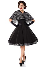 Swing-Kleid mit Cape Vintage