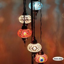 Stehlampe Mosaiklampe Türkei Orientalische Lampe Stehleuchte 5 Kugeln L