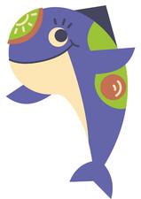 5x car sticker whale sticker