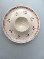 Eierbecher petite fleur Eierbecherteller 6 Stück rot  sehr gut durchm. 11,5 cmm