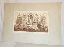 ORIG. SIEBDRUCK VON GUNDA OEHM (1941-2022) SIGNIERT 1980 * HAMBURG DEICHSTRASSE 