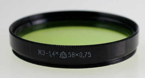 Zenit farbfilter grün - farbfilter, 3-1,4x