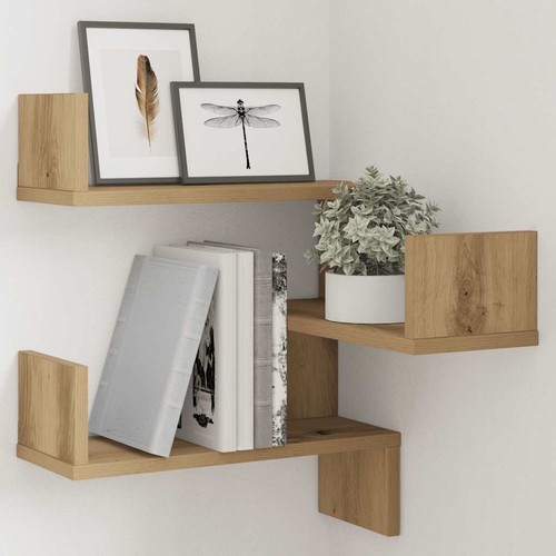 Eckregal zickzack holz - zickzack,