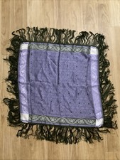 Trachtenschal Lila Dunkelgrün