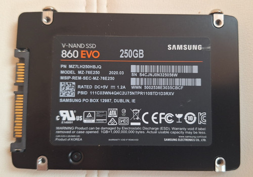 Samsung 860 evo 250gb ssd - ssd,