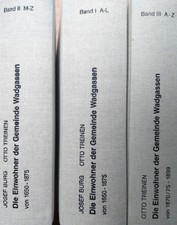 3 Bände     Die Einwohner der Gemeinde Wadgassen   Genealogie, Saar