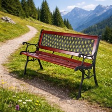 Stabile und massive Parkbank