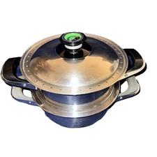 AMC Topf, Kochtopf mit Visiotherm Deckel 2,3 Liter, 60933 Dampfgartopf Reibe