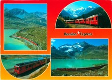 2545-Ansichtskarte Bernina Express Pontresina - Alp Grüm Rhätische Bahn Schweiz