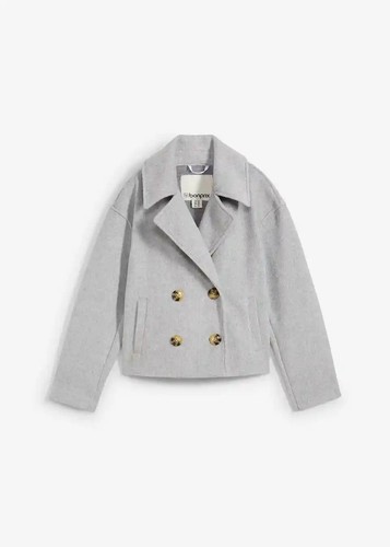 Cabanjacke mit breitem - , revers