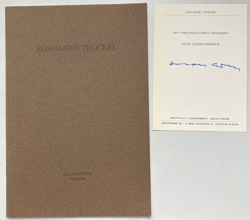Rosemarie trockel - rosemarie, 