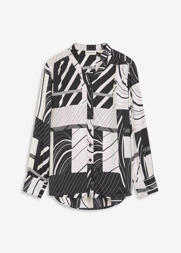 Satinbluse 40 schwarz - satinbluse,