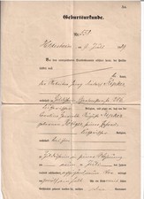 LS34- Geburtsurkunde Hildesheim 1911