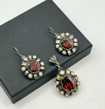 925 Silber Schmuck Set antik