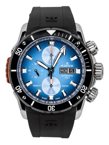 Edox automatik blau - co-1,
