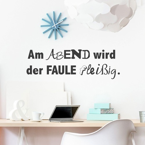 Wandtattoo spruch am - ,