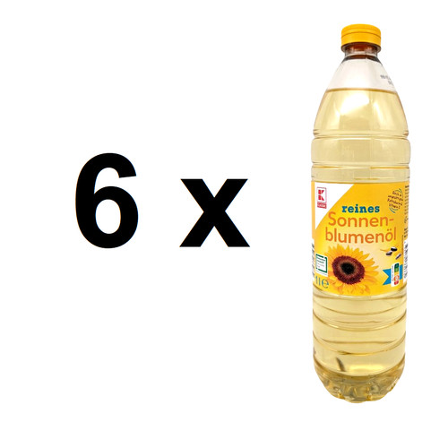 Sonnenblumenöl 6x1 liter - sonnenblumenöl,