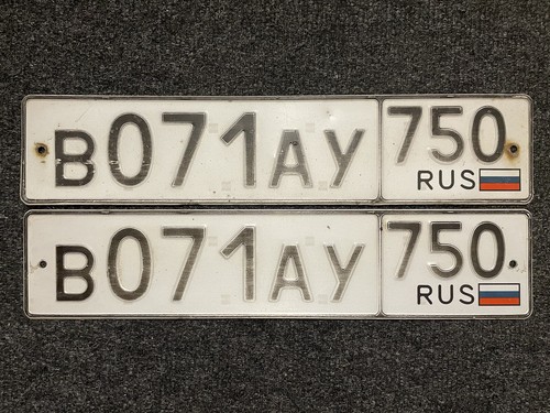 Nummernschild paar russland - nummernschild,