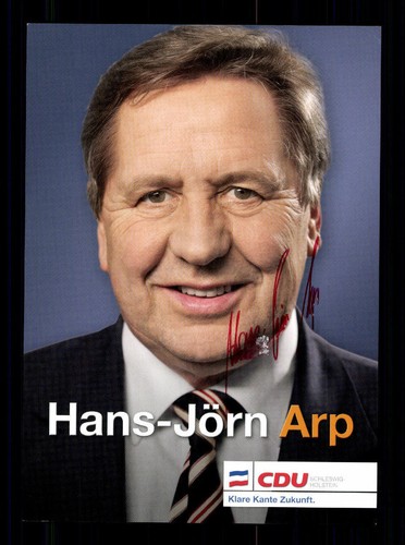 Hans jörn arp autogrammkarte - jörn,