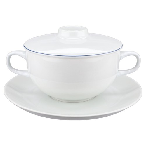Suppentasse mit deckel und - mit,