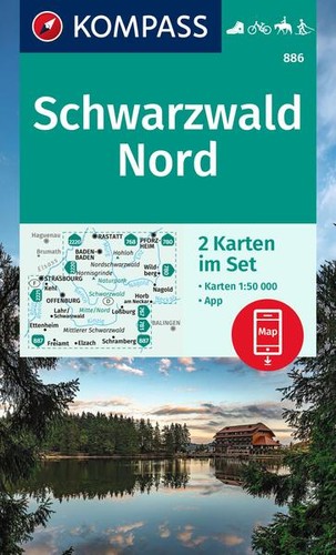 Kompass wanderkarten set 886 - kompass,