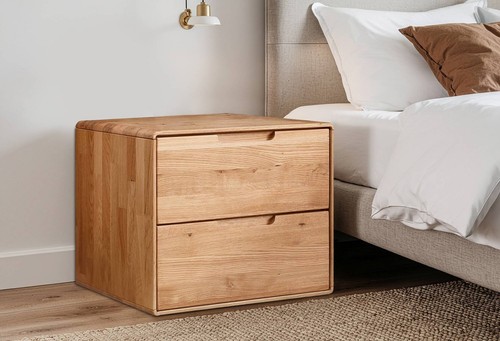 Nachttisch 51x45cm massivholz - nachttisch,