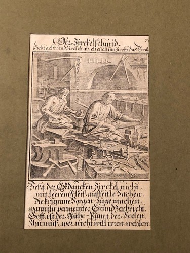 Antiker druck kupferstich - druck, um